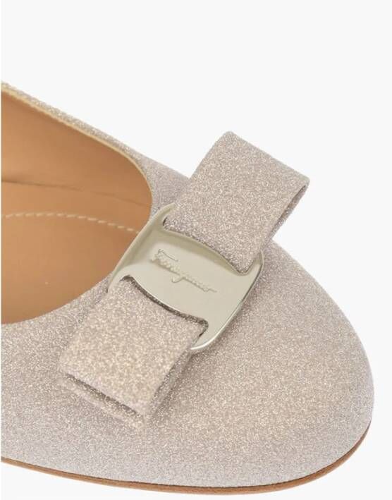 Salvatore Ferragamo Klassieke leren instapper Gray Dames