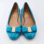 Salvatore Ferragamo Klassieke Leren Loafer Schoen Blue Dames - Thumbnail 4