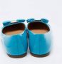 Salvatore Ferragamo Klassieke Leren Loafer Schoen Blue Dames - Thumbnail 4