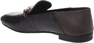 Salvatore Ferragamo Krokodil Loafer in Bruin Leer Brown Dames