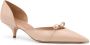 Salvatore Ferragamo Lakleren Décolleté met Strikdetail Beige Dames - Thumbnail 2