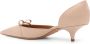 Salvatore Ferragamo Lakleren Décolleté met Strikdetail Beige Dames - Thumbnail 3