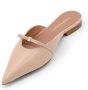 Salvatore Ferragamo Lakleren muil met strikdetail Beige Dames - Thumbnail 4