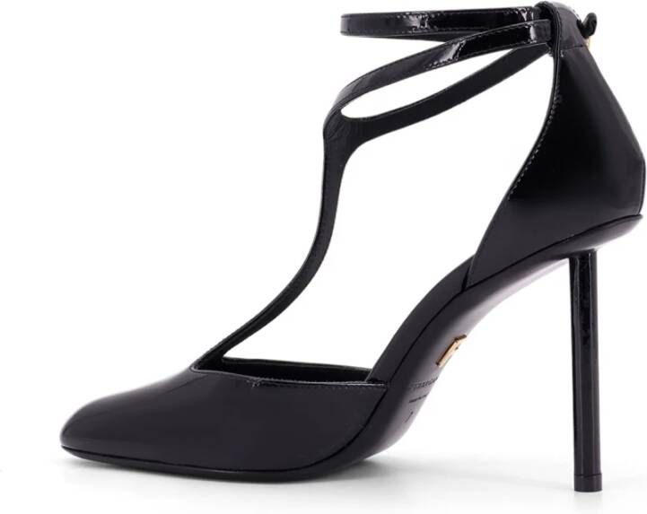 Salvatore Ferragamo Lakleren Stiletto Hak Schoenen Black Dames