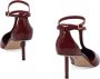 Salvatore Ferragamo Lakleren T-strap Stiletto Pumps Red Dames - Thumbnail 3