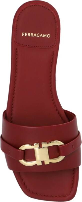 Salvatore Ferragamo Laurene slides Red Dames