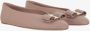 Salvatore Ferragamo Leren ballerina's met strikdetail Pink Dames - Thumbnail 7