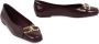 Salvatore Ferragamo Leren balletflats met metalen horsebit Red Dames - Thumbnail 2