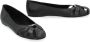 Salvatore Ferragamo Leren balletflats met uitsnijding Black Dames - Thumbnail 2