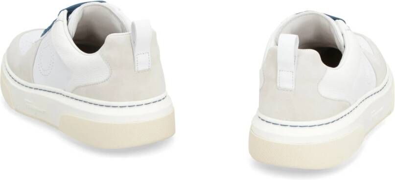 Salvatore Ferragamo Leren lage sneakers White Dames