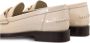 Salvatore Ferragamo Leren Loafers met Goudkleurige Hardware Beige Dames - Thumbnail 4