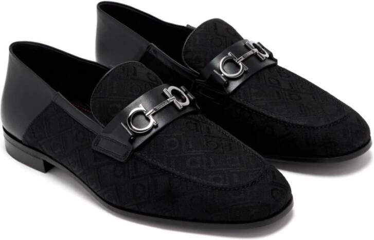 Salvatore Ferragamo Leren Loafers voor Heren Black Heren