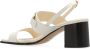 Salvatore Ferragamo Witte Leren Sandalen Elegante Stijl White Dames - Thumbnail 6