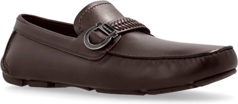 Salvatore Ferragamo Leren schoenen Calipso Brown Heren