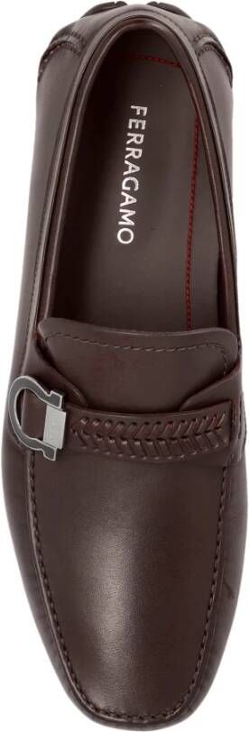 Salvatore Ferragamo Leren schoenen Calipso Brown Heren