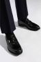 Salvatore Ferragamo Zwarte leren loafers met Gancini-gesp Black Heren - Thumbnail 2