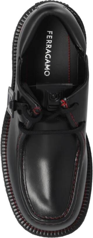 Salvatore Ferragamo Leren schoenen Cleveland Black Heren