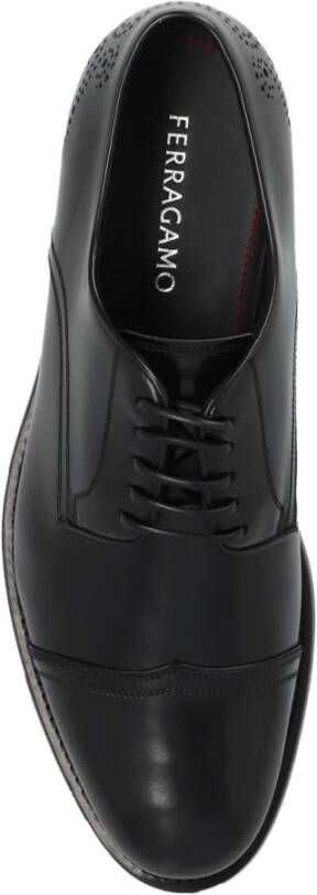 Salvatore Ferragamo Leren schoenen 'Credence' Black Heren