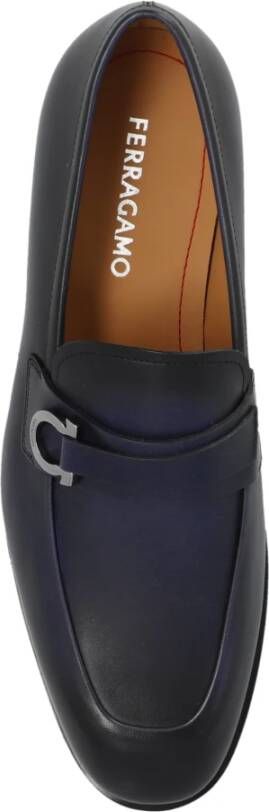 Salvatore Ferragamo Leren schoenen 'Florio' Blue Heren