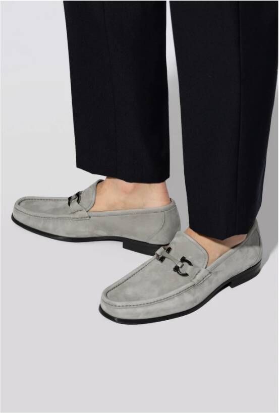 Salvatore Ferragamo Leren schoenen 'Grandioso2' Gray Heren