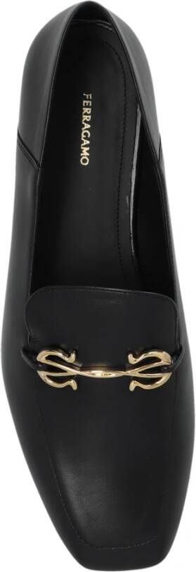 Salvatore Ferragamo Leren schoenen 'Louis' Black Dames