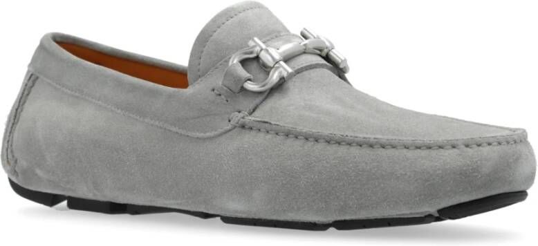 Salvatore Ferragamo Leren schoenen 'Parigi' Gray Heren