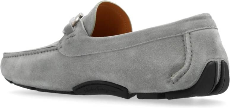 Salvatore Ferragamo Leren schoenen 'Parigi' Gray Heren