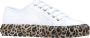 Salvatore Ferragamo Leren Sneakers met Gouden Details White Dames - Thumbnail 2