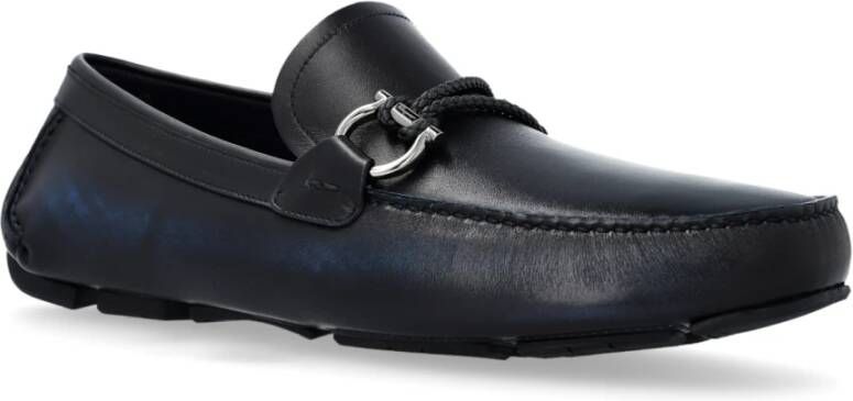 Salvatore Ferragamo Loafers Front Blue Heren