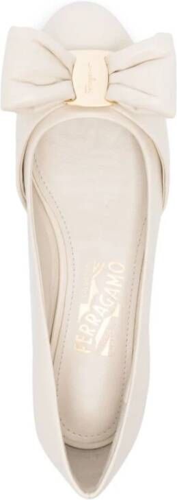 Salvatore Ferragamo Mascarpone Ballerina Schoenen White Dames