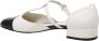 Salvatore Ferragamo Mascarpone Nero Ballerina's Schoenen White Dames - Thumbnail 9