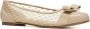 Salvatore Ferragamo Mesh Slip-On Ballet Flats Beige Dames - Thumbnail 3