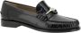 Salvatore Ferragamo Metalen Gesp Leren Loafers met Blokhak Black Dames - Thumbnail 2