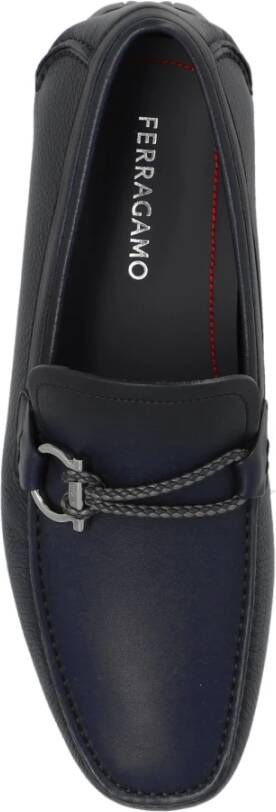 Salvatore Ferragamo Mocassins 'Front' Blue Heren