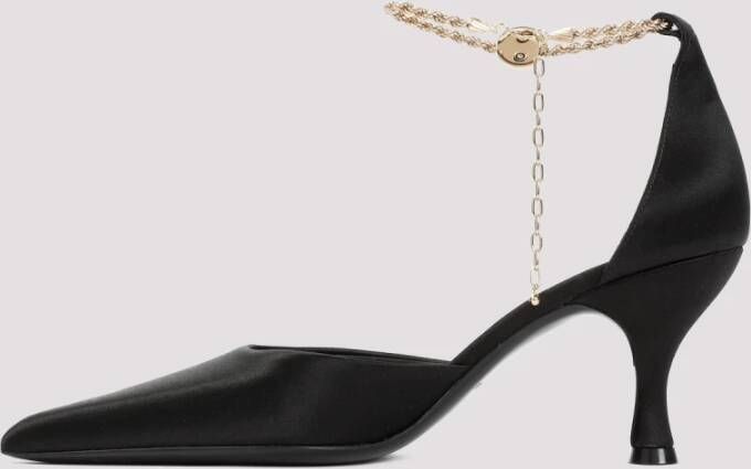 Salvatore Ferragamo Eco Viscose Silk Pumps Black Dames