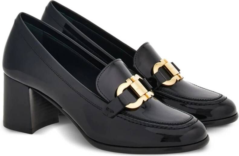 Salvatore Ferragamo Nero Marlena Elegante Zwarte Handtas Black Dames