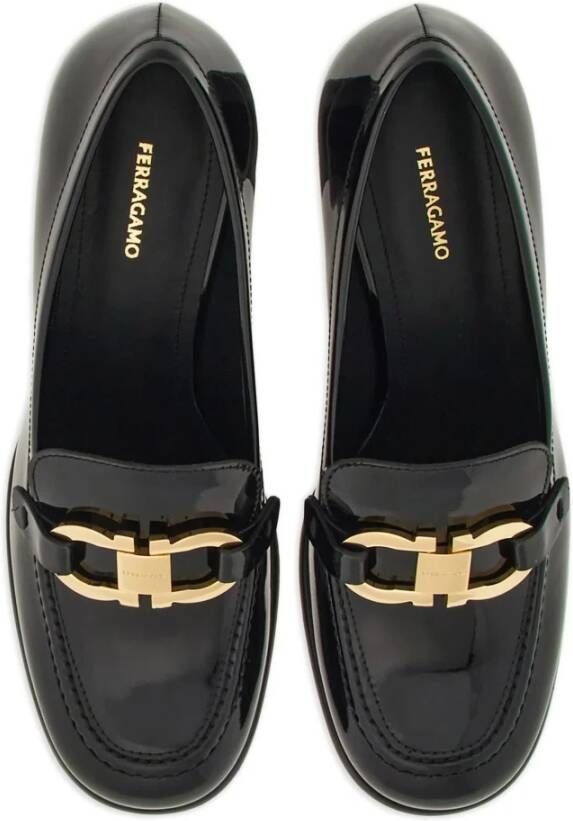 Salvatore Ferragamo Nero Marlena Elegante Zwarte Handtas Black Dames