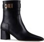 Salvatore Ferragamo Nero ROL Leren Portemonnee Black Dames - Thumbnail 3