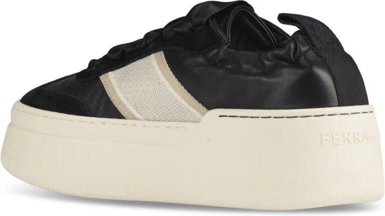 Salvatore Ferragamo Platform Sneakers Black Dames