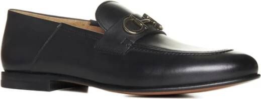 Salvatore Ferragamo Platte Gin Schoenen Black Heren