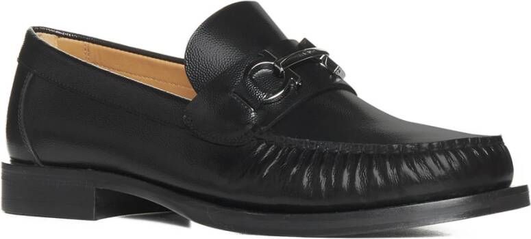 Salvatore Ferragamo Platte Schoenen Fort Stijl Black Heren