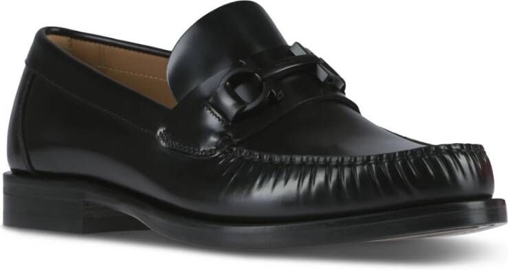 Salvatore Ferragamo Platte schoenen Fort stijl Black Heren