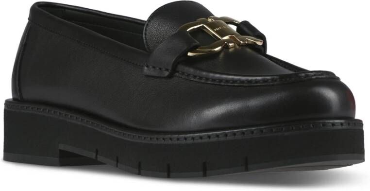 Salvatore Ferragamo Platte schoenen met dubbel Gancio-ornament Black Dames