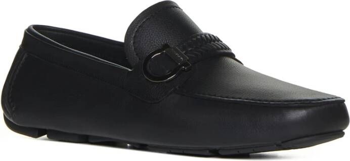 Salvatore Ferragamo Platte schoenen voor vrouwen Black Heren