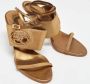 Salvatore Ferragamo Pre-owned Canvas sandals Yellow Dames - Thumbnail 3