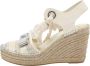 Salvatore Ferragamo Pre-owned Fabric sandals Beige Dames - Thumbnail 2