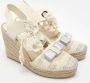 Salvatore Ferragamo Pre-owned Fabric sandals Beige Dames - Thumbnail 4