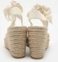 Salvatore Ferragamo Pre-owned Fabric sandals Beige Dames - Thumbnail 5