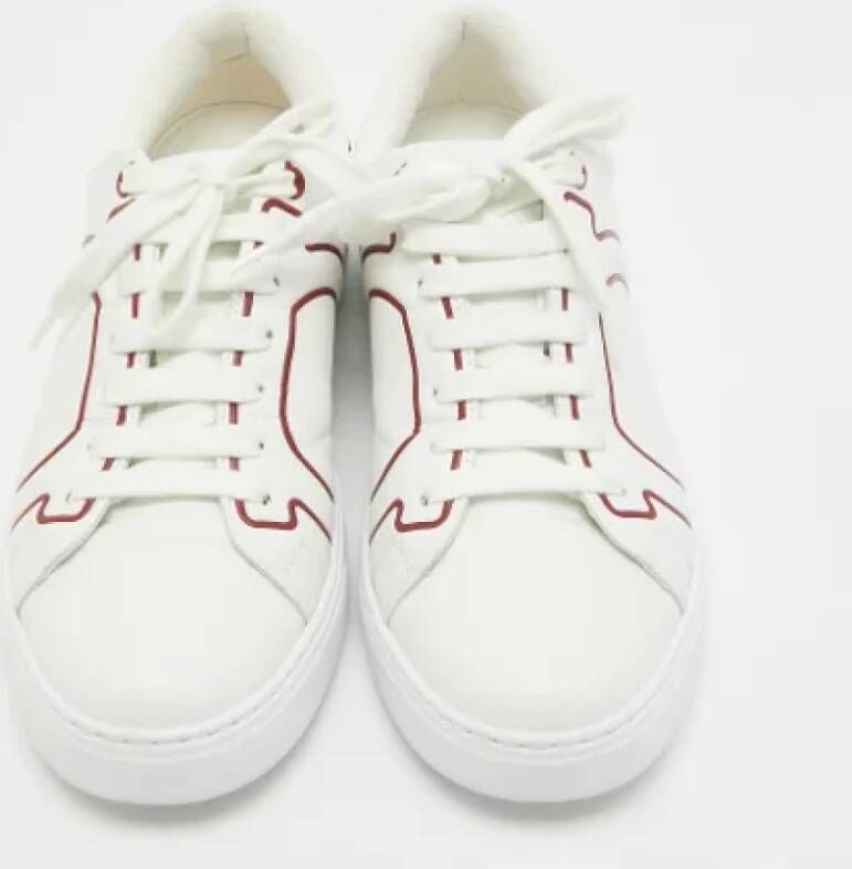 Salvatore Ferragamo Pre-owned Fabric sneakers White Dames