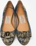 Salvatore Ferragamo Pre-owned Lace flats Blue Dames - Thumbnail 3